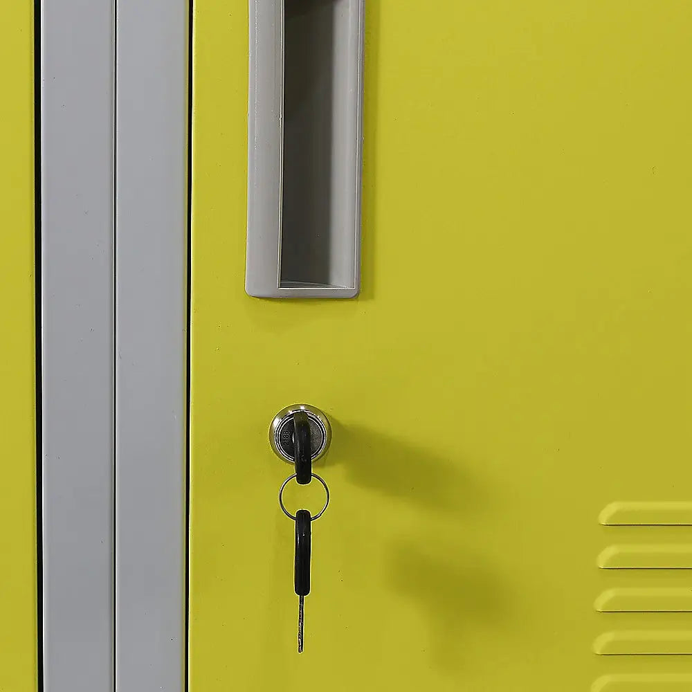 12-Door Locker for Office Gym Shed School Home Storage - Standard Lock with 2 Keys - Furniture > Office