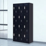 12-Door Locker for Office Gym Shed School Home Storage - Standard Lock with Keys - Furniture > Office