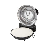 12-inch Pizza Oven with Thermal Control Timer Viewing Window and Removable Stone - Black - Appliances > Kitchen