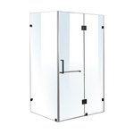1200 x 1000mm Frameless 10mm Glass Shower Screen By Della Francesca - Furniture > Bathroom > Shower Heads & Screens