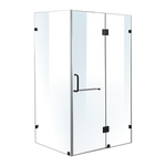 1200 x 1000mm Frameless 10mm Glass Shower Screen By Della Francesca - Furniture > Bathroom > Shower Heads & Screens