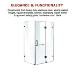 1200 x 1000mm Frameless 10mm Glass Shower Screen By Della Francesca - Furniture > Bathroom > Shower Heads & Screens