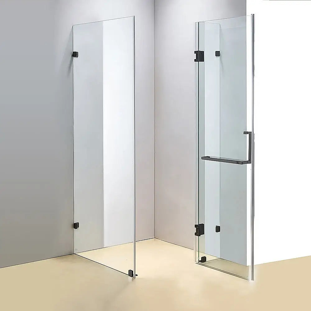 1200 x 1000mm Frameless 10mm Glass Shower Screen By Della Francesca - Furniture > Bathroom > Shower Heads & Screens