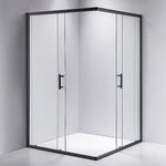 1200 x 1000mm Sliding Door Nano Safety Glass Shower Screen By Della Francesca - Furniture > Bathroom > Shower Heads &