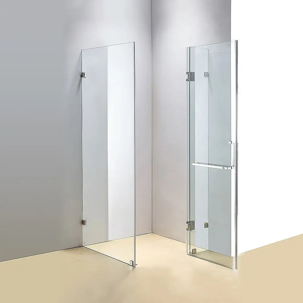 1200 x 800mm Frameless 10mm Glass Shower Screen By Della Francesca - Furniture > Bathroom > Shower Heads & Screens