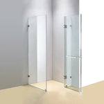 1200 x 900mm Frameless 10mm Glass Shower Screen By Della Francesca - Furniture > Bathroom > Shower Heads & Screens