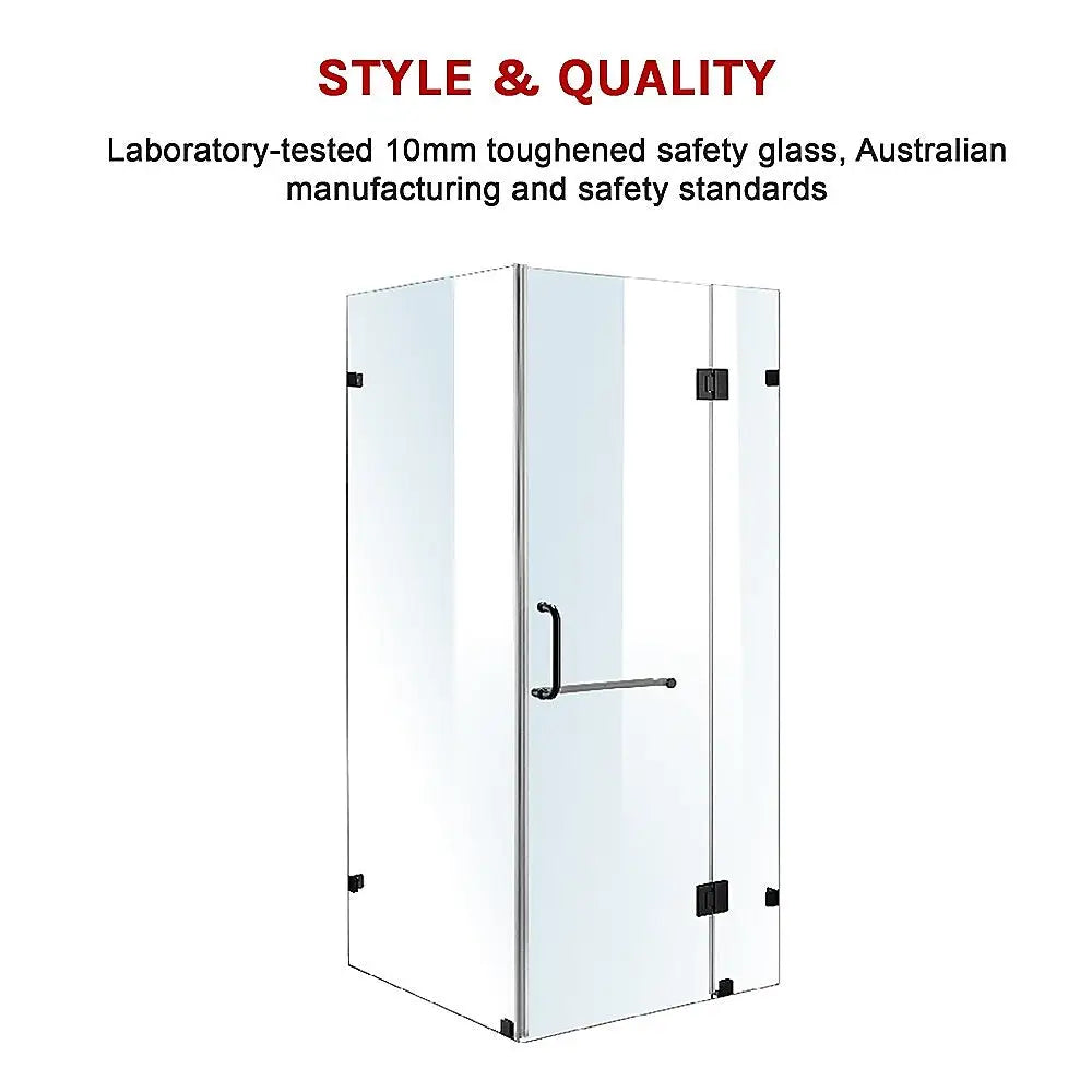 1200 x 900mm Frameless 10mm Glass Shower Screen By Della Francesca - Furniture > Bathroom > Shower Heads & Screens