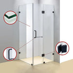 1200 x 900mm Frameless 10mm Glass Shower Screen By Della Francesca - Furniture > Bathroom > Shower Heads & Screens