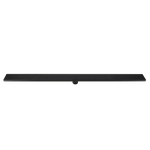 1200mm Bathroom Shower Black Grate Drain w/Centre outlet Floor Waste Square Pattern - Home & Garden > DIY > Kitchen &