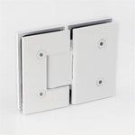 120cm Frameless Glass Bath Screen with Brass Brackets - White - Furniture > Bathroom > Shower Heads & Screens