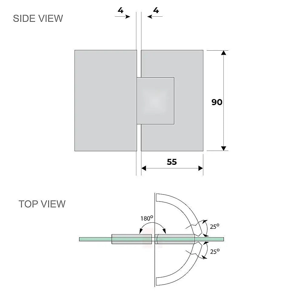 120cm Frameless Glass Bath Screen with Brass Brackets - White - Furniture > Bathroom > Shower Heads & Screens