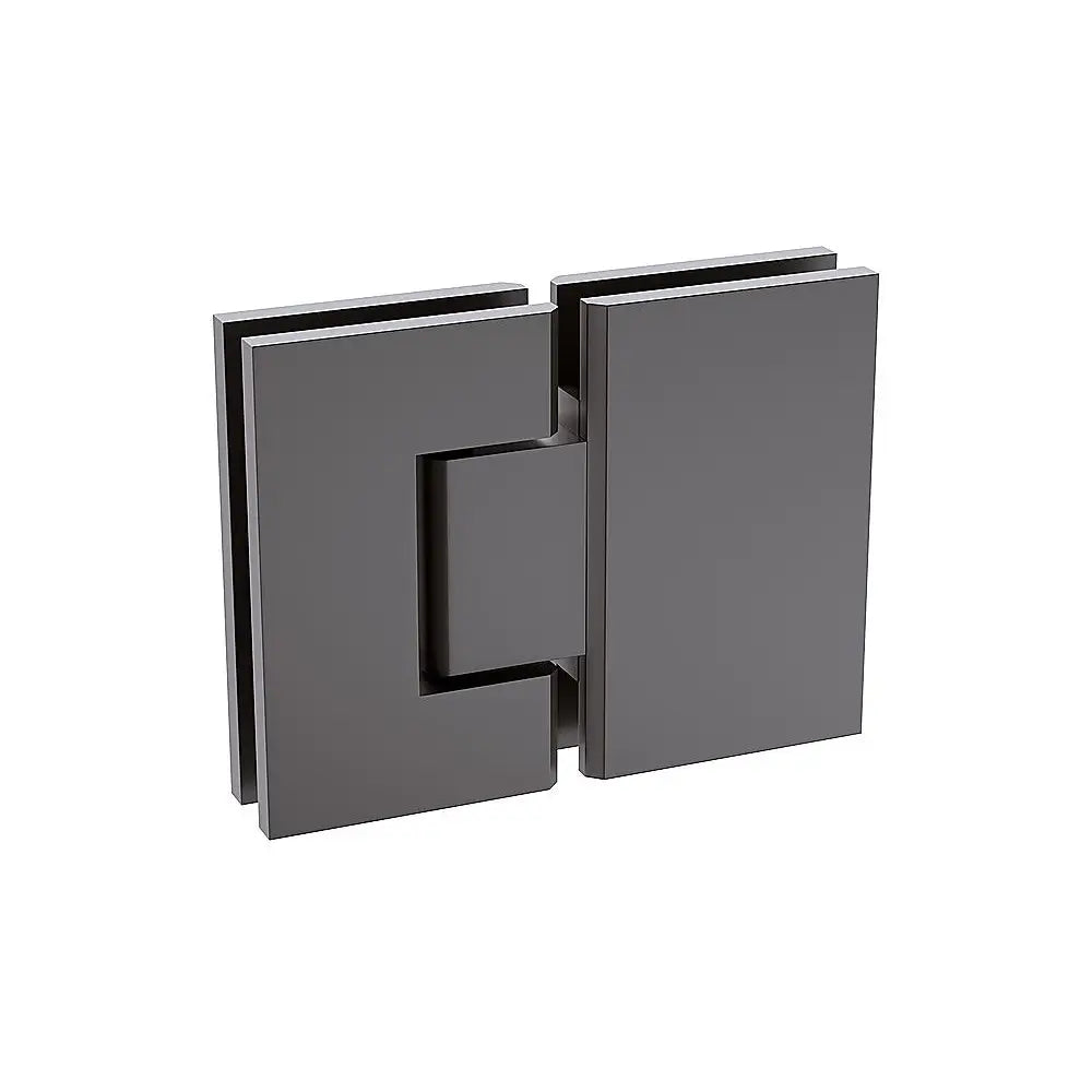 120cm Frameless Glass Bath Screen with Stainless Steel Brackets - Gunmetal - Furniture > Bathroom > Shower Heads &
