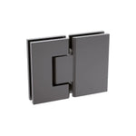 120cm Frameless Glass Bath Screen with Stainless Steel Brackets - Gunmetal - Furniture > Bathroom > Shower Heads &