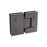 120cm Frameless Glass Bath Screen with Stainless Steel Brackets - Gunmetal - Furniture > Bathroom > Shower Heads &