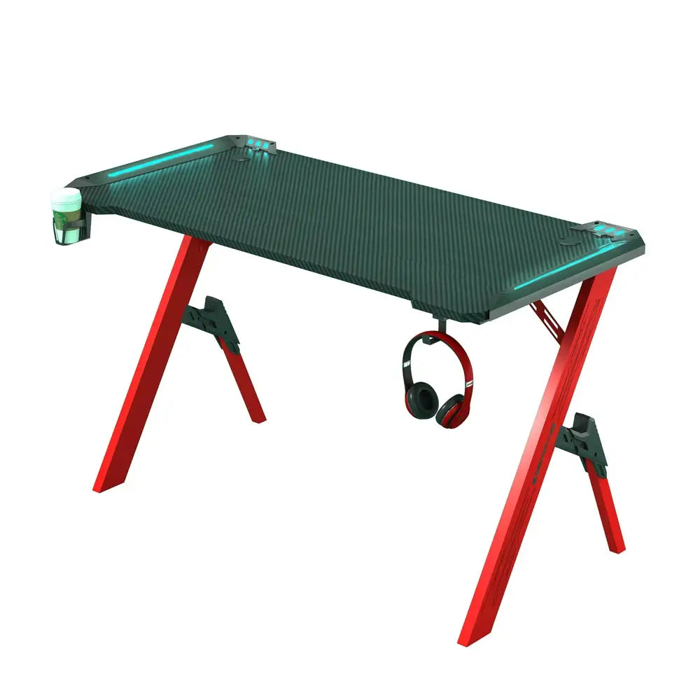 120cm Gaming Desk Desktop PC Computer Desks Desktop Racing Table K-Shaped Leg AU - Furniture > Office