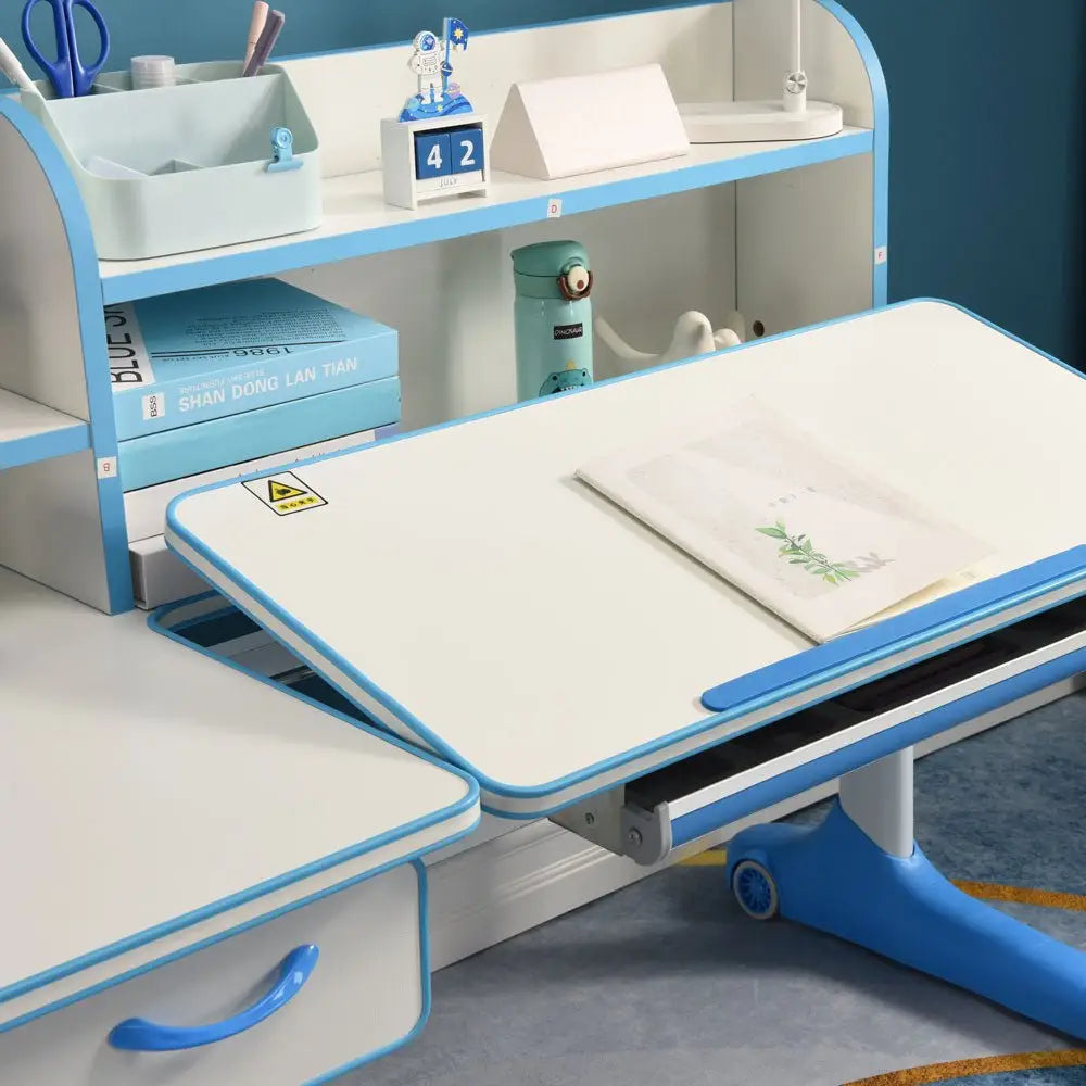 120cm Height Adjustable Children Kids Ergonomic Study Desk Blue AU - Baby & Kids > Kid’s Furniture