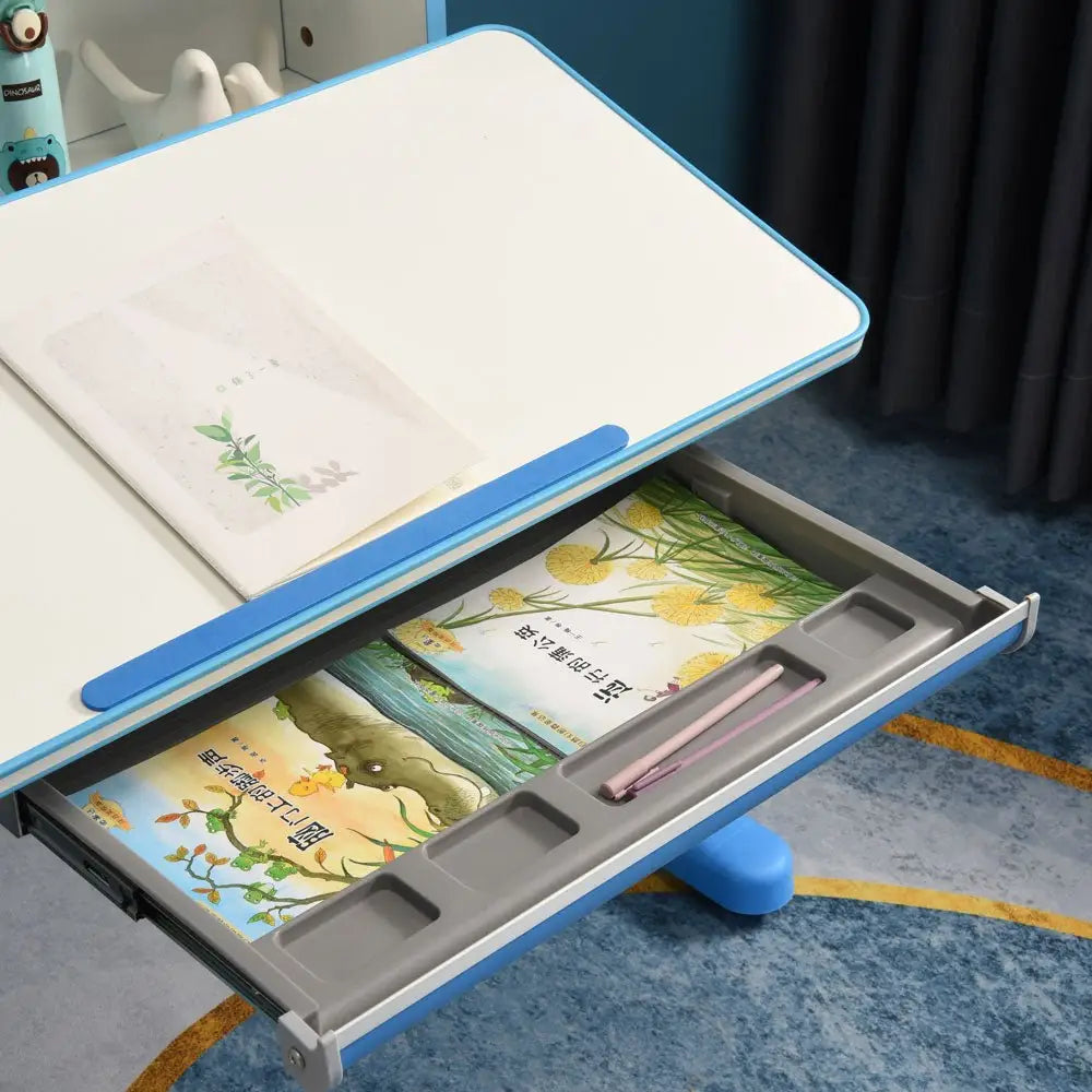120cm Height Adjustable Children Kids Ergonomic Study Desk Blue AU - Baby & Kids > Kid’s Furniture