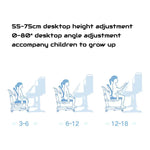 120cm Height Adjustable Children Kids Ergonomic Study Desk Pink AU - Baby & Kids > Kid’s Furniture