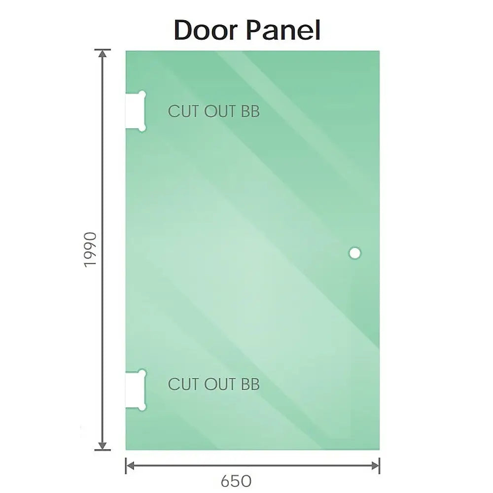 120cm Wall to Wall Frameless Shower Screen with Chrome Brackets and SS Hinges - Furniture > Bathroom > Shower Heads &