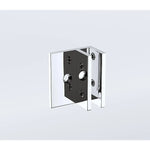 120cm Wall to Wall Frameless Shower Screen with Chrome Brackets and SS Hinges - Furniture > Bathroom > Shower Heads &