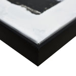 120X120cm Tonal Trilogy Black Framed Hand Painted Canvas Wall Art - Home & Garden > Wall Art