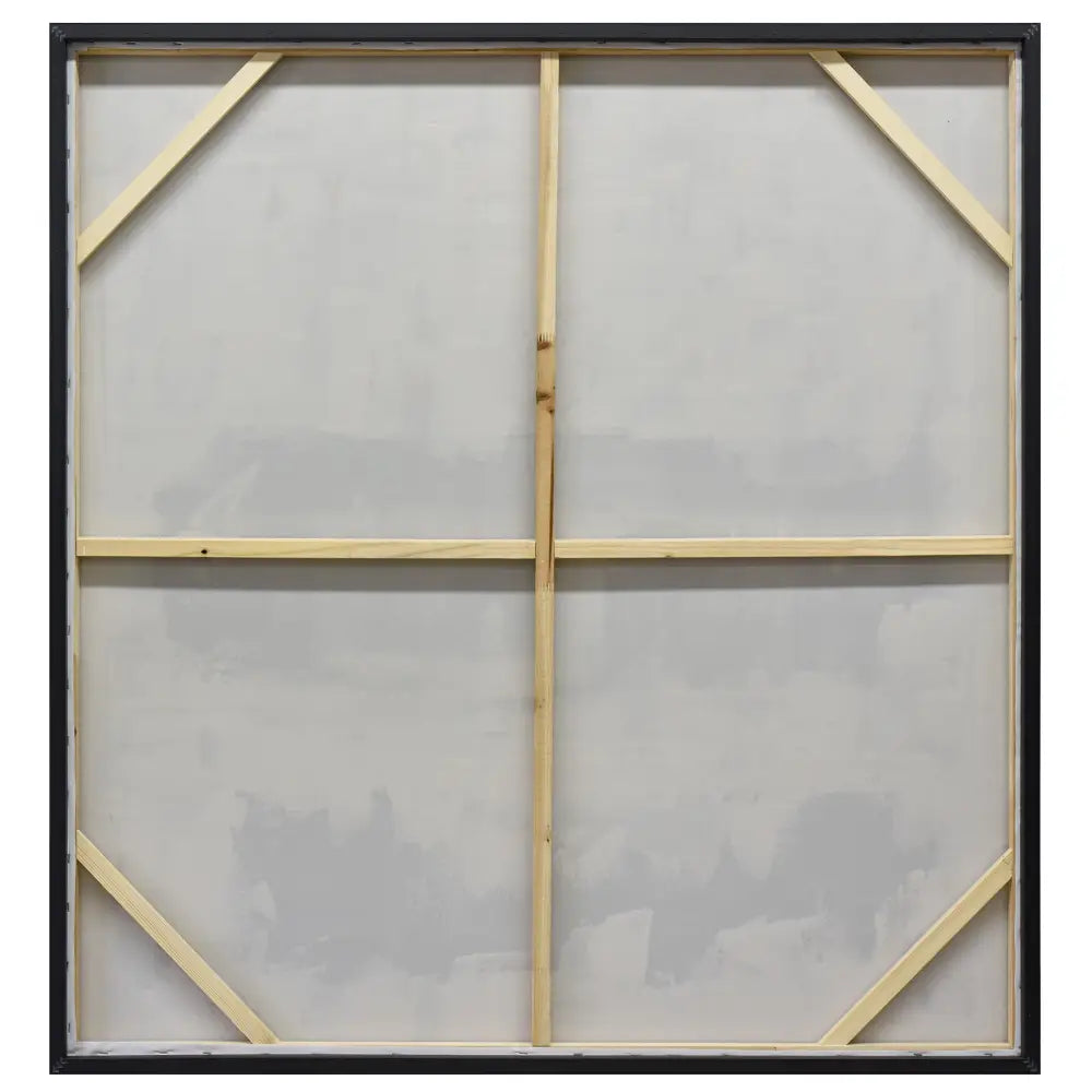 120X120cm Tonal Trilogy Black Framed Hand Painted Canvas Wall Art - Home & Garden > Wall Art