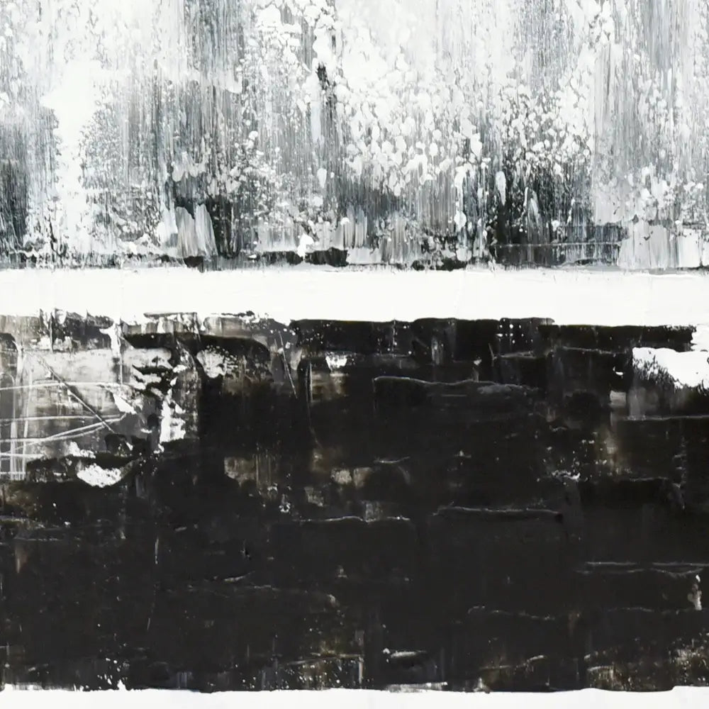 120X120cm Tonal Trilogy Black Framed Hand Painted Canvas Wall Art - Home & Garden > Wall Art