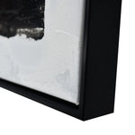 120X120cm Tonal Trilogy Black Framed Hand Painted Canvas Wall Art - Home & Garden > Wall Art