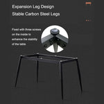 120x60cm Matte Grey Minimalist Slate Kitchen Dining Table Marble Lunch Dinner Table Solid Metal Legs - Furniture >