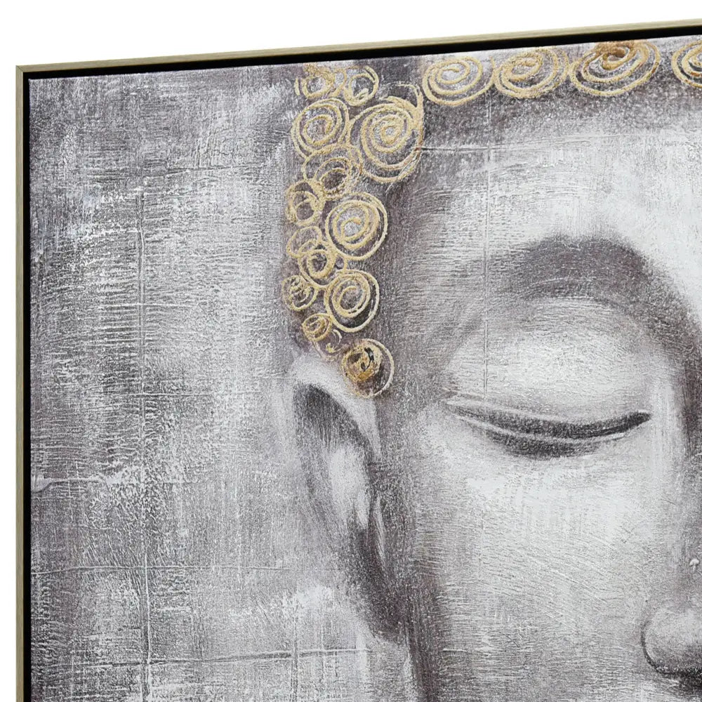 120X80cm Ethereal Enlightenment Champagne Framed Canvas Wall Art - Home & Garden > Wall Art