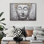120X80cm Ethereal Enlightenment Champagne Framed Canvas Wall Art - Home & Garden > Wall Art
