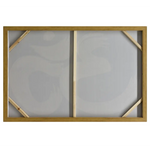 120X80cm Modern Mantra: Echoes of AUM Dark Wood Framed Hand Painted Canvas Wall Art - Home & Garden > Wall Art