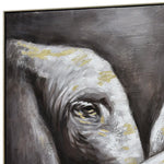 120X80cm Tusker Ties Champagne Framed Hand Painted Canvas Wall Art - Home & Garden > Wall Art