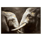 120X80cm Tusker Ties Champagne Framed Hand Painted Canvas Wall Art - Home & Garden > Wall Art