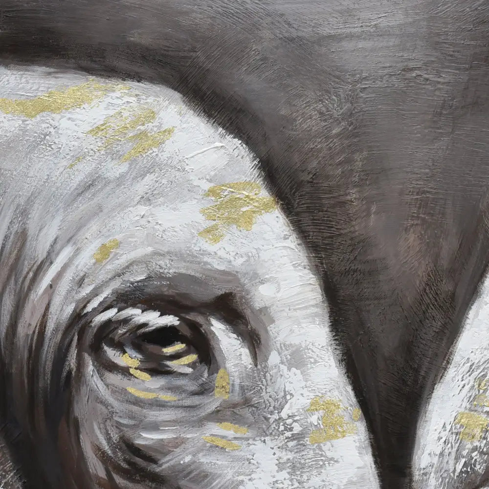 120X80cm Tusker Ties Champagne Framed Hand Painted Canvas Wall Art - Home & Garden > Wall Art