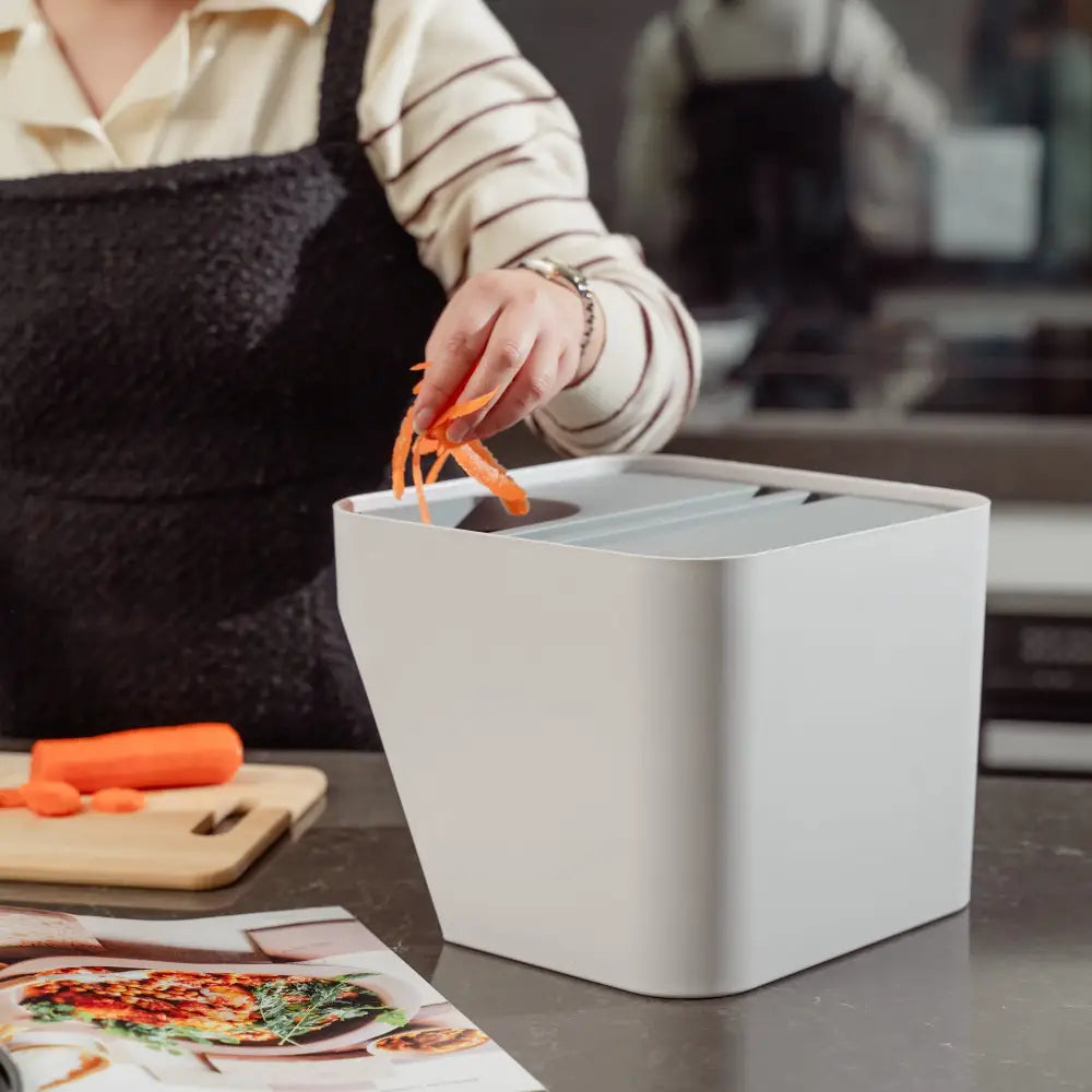 12L Stackable Plastic Kitchen Trash Bin Household Classification Storage Box - Home & Garden > Kitchen Bins > Foldable