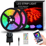 12M LED Strip Lights Rope Light for Bedroom and Home (5050 Lights Strip App with Remote Control) - Home & Garden >