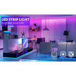 12M LED Strip Lights Rope Light for Bedroom and Home (5050 Lights Strip App with Remote Control) - Home & Garden >