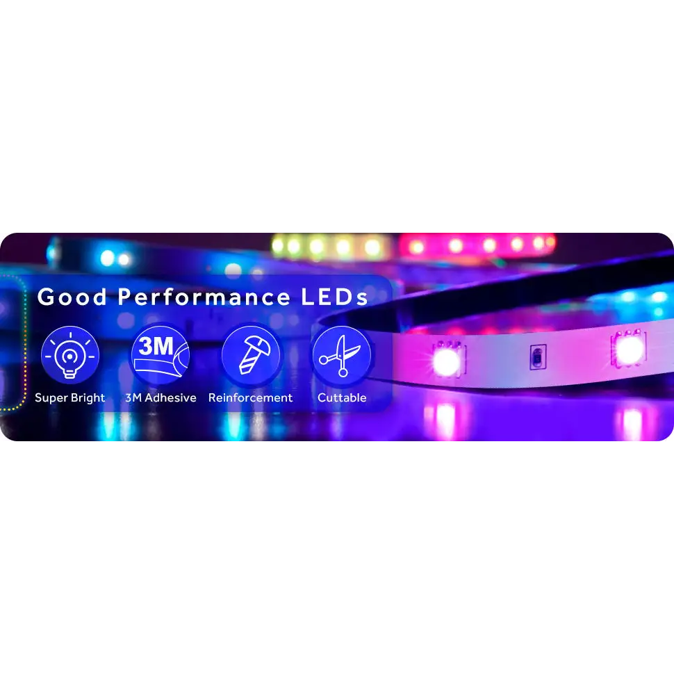 12M LED Strip Lights Rope Light for Bedroom and Home (5050 Lights Strip App with Remote Control) - Home & Garden >