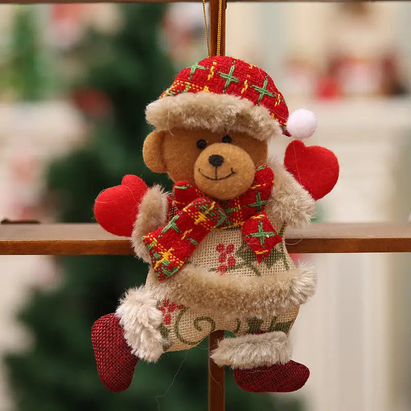 12pcs Dancing pendant bear for Christmas tree - Occasions > Christmas > Christmas Trees