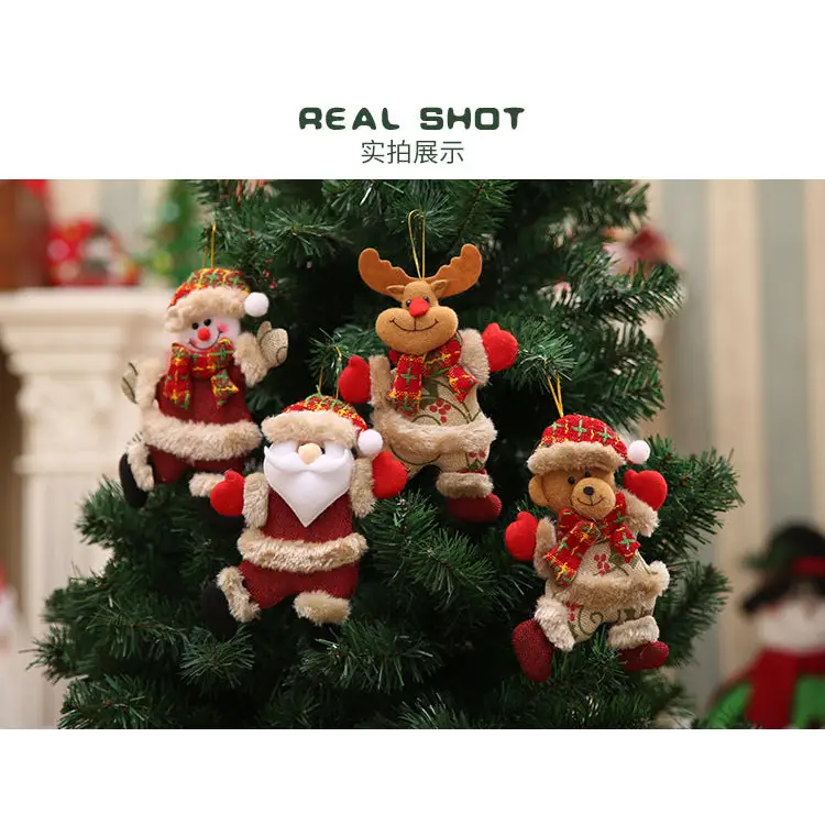 12pcs Dancing pendant snowman for Christmas tree - Occasions > Christmas > Christmas Trees