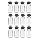 12x 750ml Flint Glass Jars + Twist Lids - Round Food Storage Preserving Jar - Home & Garden > Storage