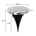 12x Solar Powered LED Buried Inground Recessed Light Garden Outdoor Deck Path - Home & Garden > Garden Lights