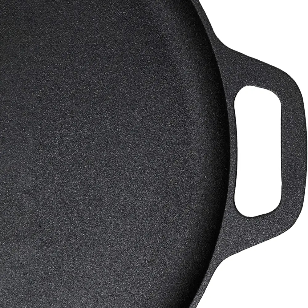 13.5’’ 35cm Pre-Seasoned Cast Iron Pizza Baking Pan Cooking Griddle Stove Oven Grill Campfire - Home & Garden >