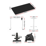 140cm Artiss Electric Standing Desk with Mini Pedal Exercise Bike Home Office - Furniture > Office > Office & Desk