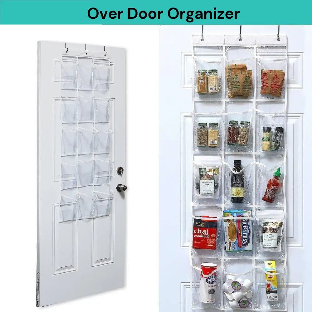 15 Pockets Over The Door Rack Hanging Kitchen Organizer Pantry Organizer Shoe Storage - Home & Garden > Storage