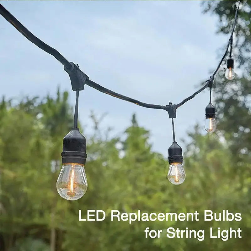 15M Plug Festoon String Lights Kits Globe Outdoor Christmas Party Garden - Occasions > Party Lights