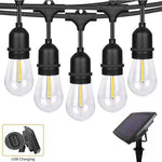 15M Solar Festoon String Lights Kits Globe Outdoor Christmas Party Garden - Occasions > Party Lights