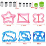 16 PCS Sandwich Cutter Kids DIY Toast Mold Bread Food Moulds Xmas Gift - Home & Garden > Kitchenware