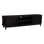 160cm Ribbed Entertainment Unit Black - Furniture > Living Room > TV Units